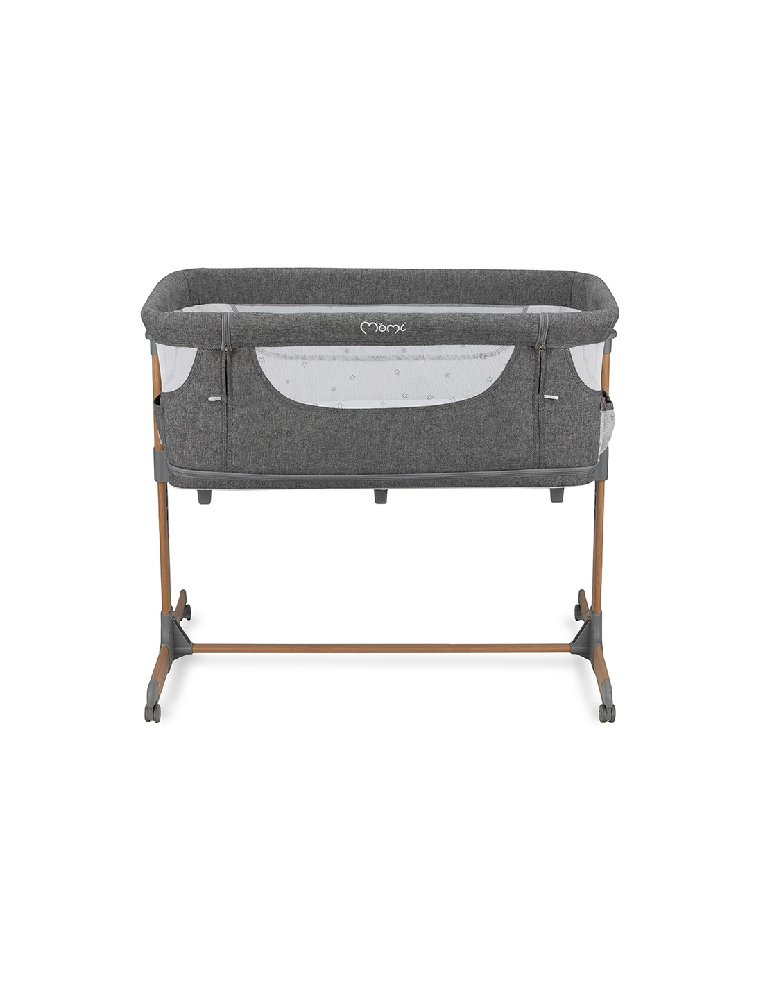 Momi Smart Bed Bedside Crib 4In1, Grey