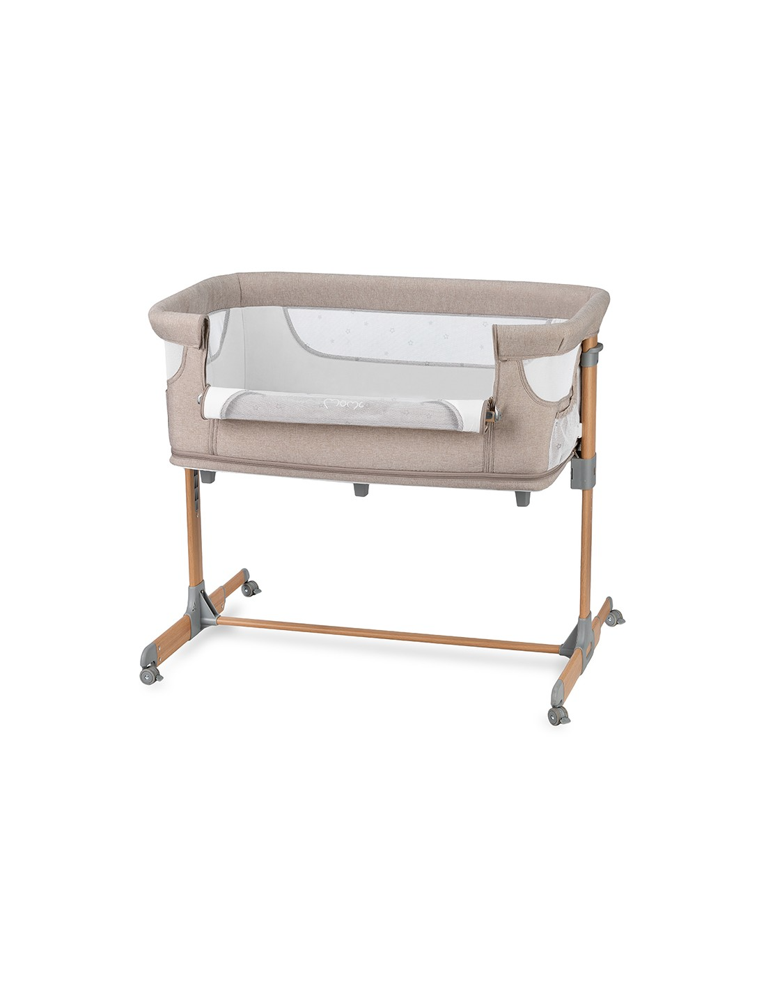 Momi Smart Bed Bedside Crib 4In1, Beige