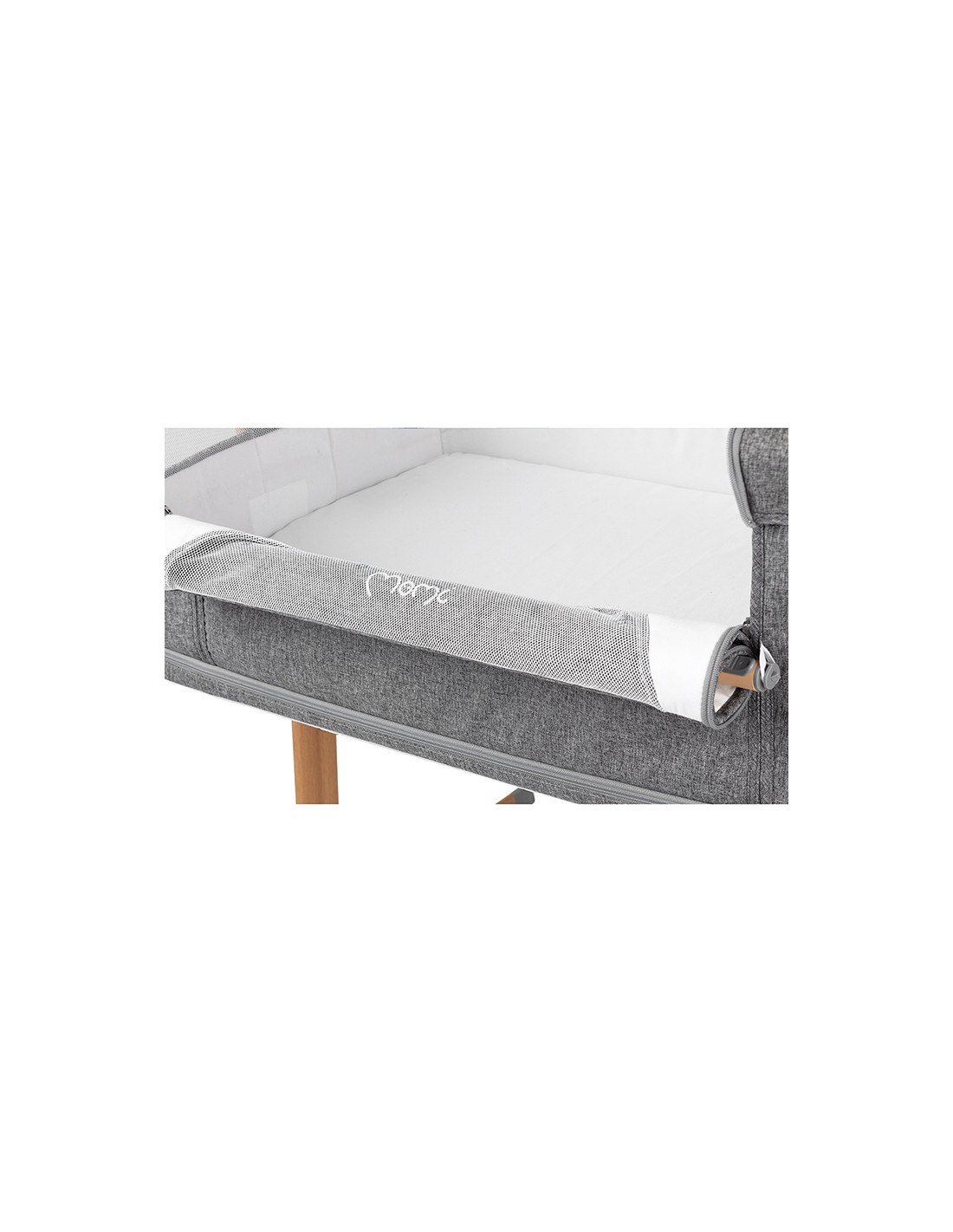 Momi Smart Bed Bedside Crib 4In1, Grey