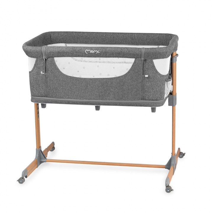 Momi Smart Bed Bedside Crib 4In1, Grey