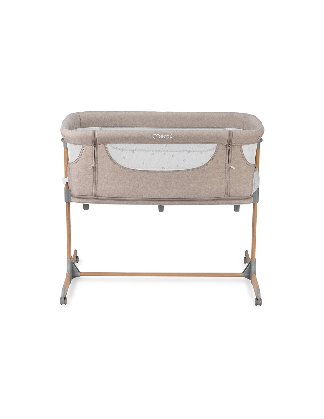 Momi Smart Bed Bedside Crib 4In1, Beige