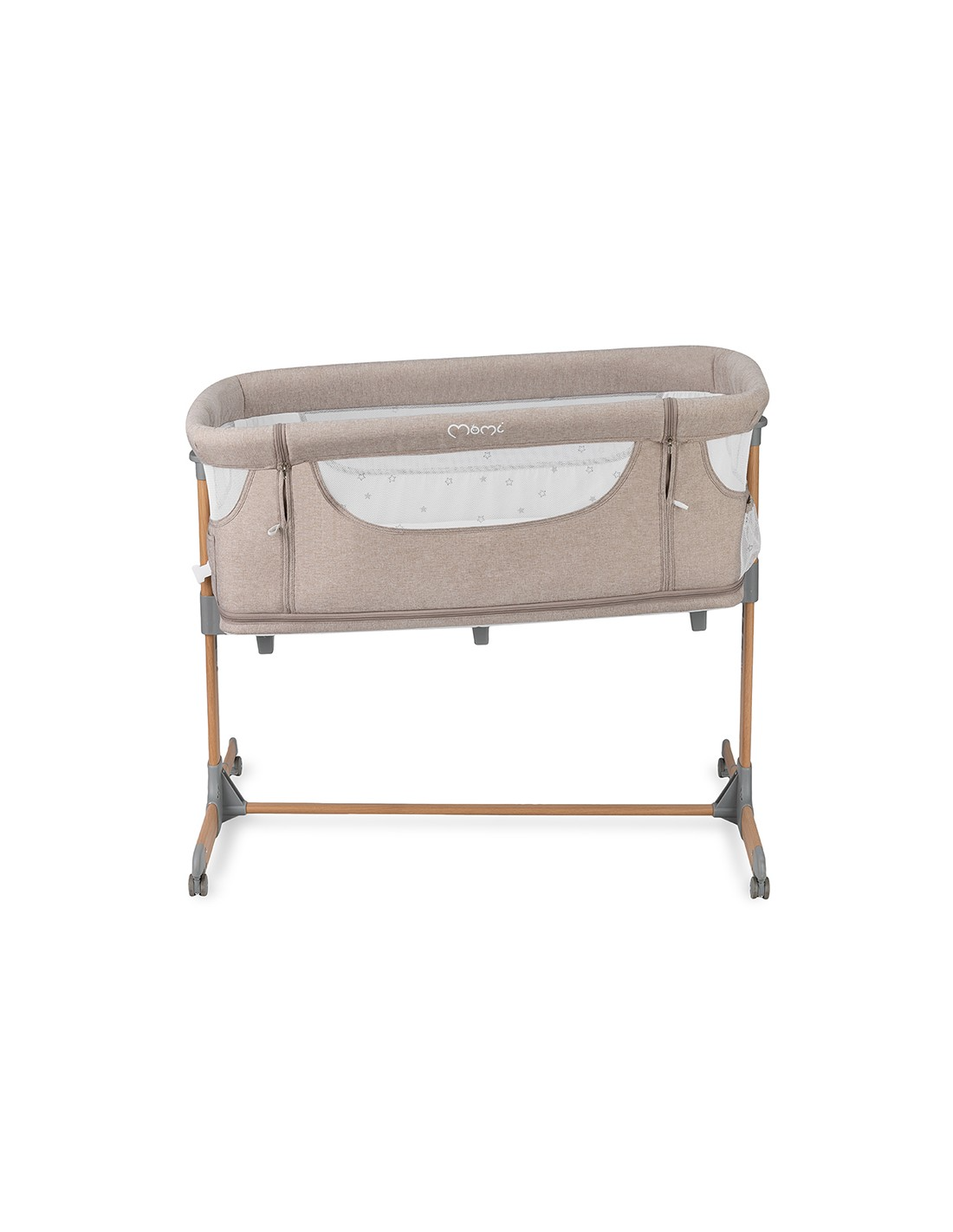 Momi Smart Bed Bedside Crib 4In1, Beige
