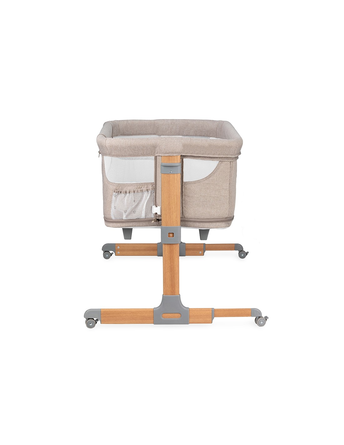 Momi Smart Bed Bedside Crib 4In1, Beige