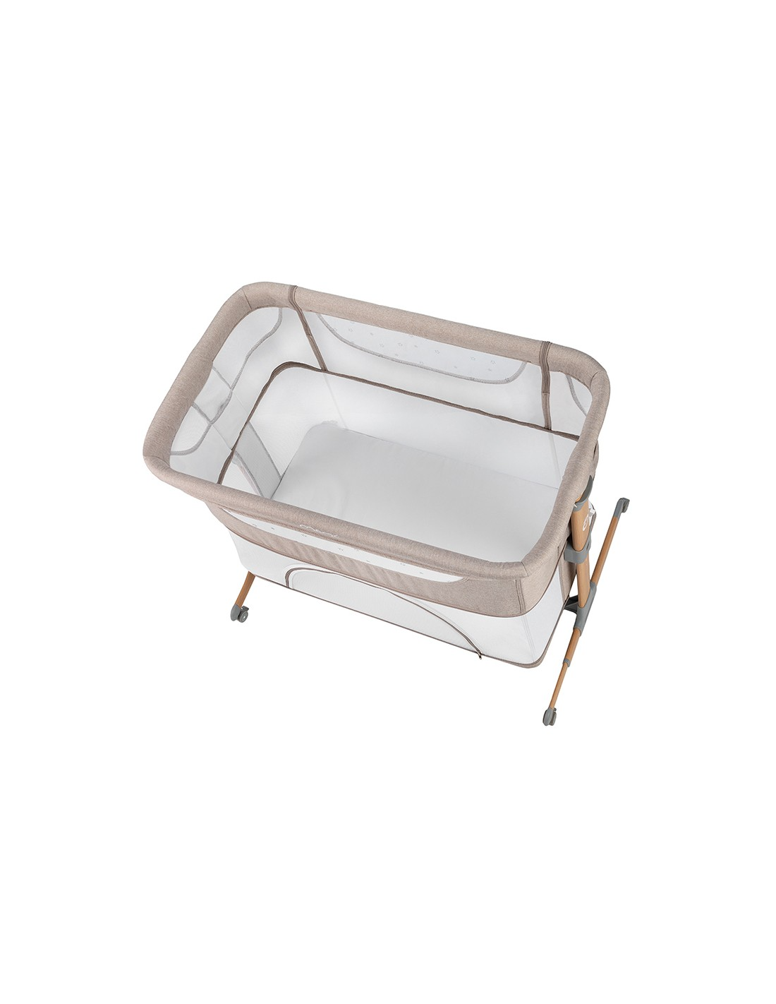 Momi Smart Bed Bedside Crib 4In1, Beige