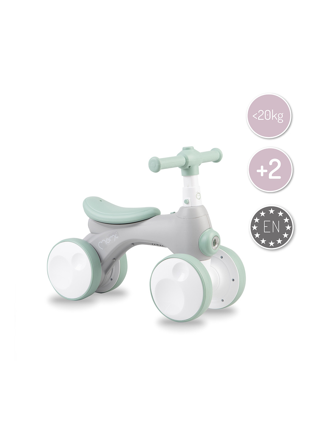 MoMi TOBIS Ride-On Balance Bike, Grey