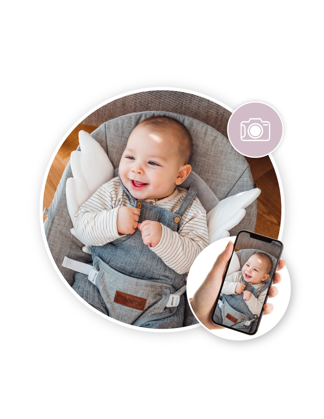 MoMi TULI Babysitter, Grey