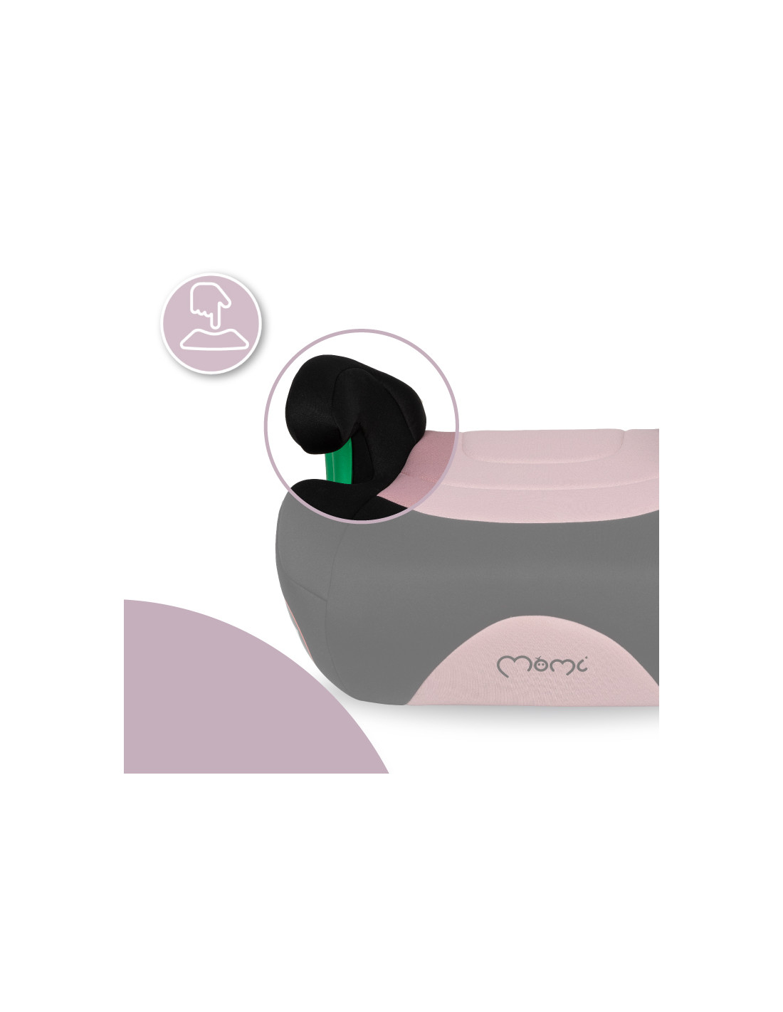 MoMi VENKO i-SIZE Belt cushion, Pink