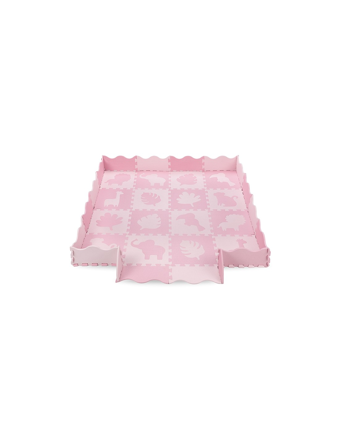 MoMi ZAWI Puzzle mat Pink, (150x150 cm)