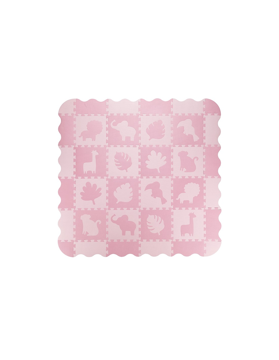 MoMi ZAWI Puzzle mat Pink, (150x150 cm)