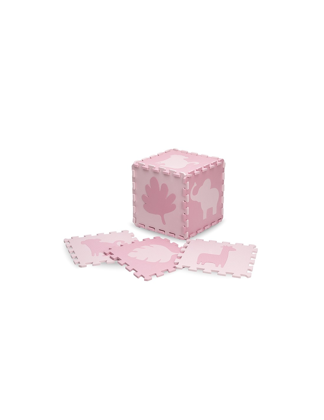 MoMi ZAWI Puzzle mat Pink, (150x150 cm)