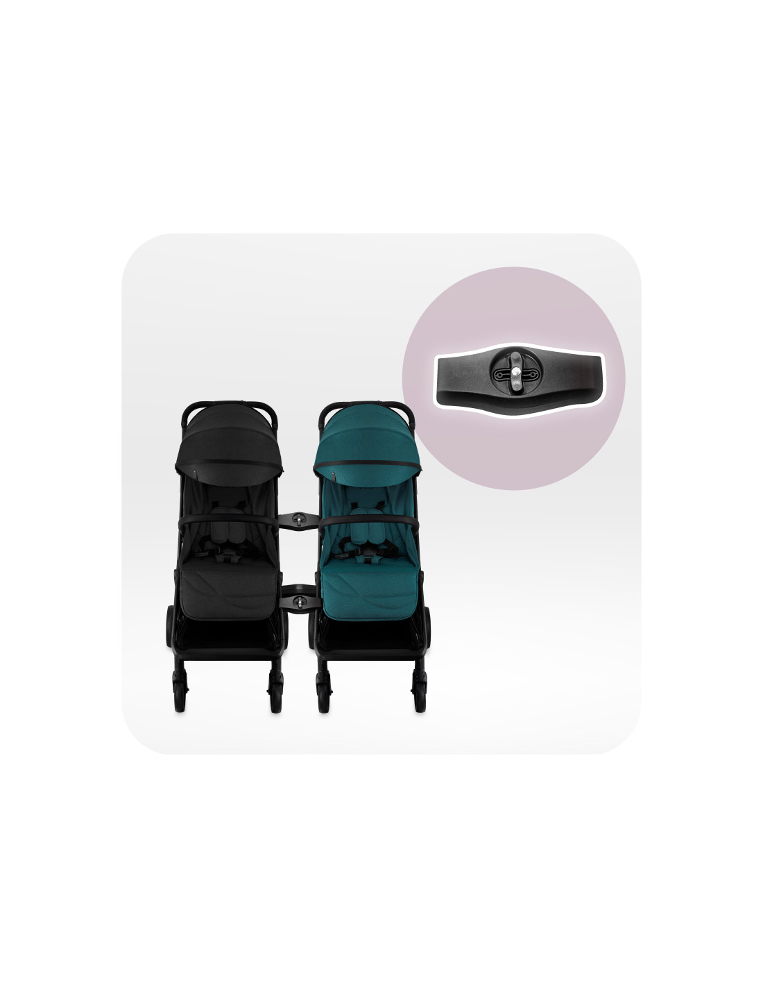 MoMi ANDREA Stroller Self-folding, Black
