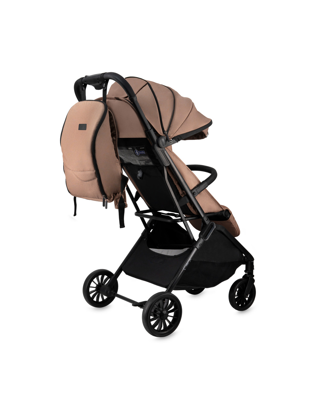 MoMi ANDREA Stroller Self-folding, Light brown