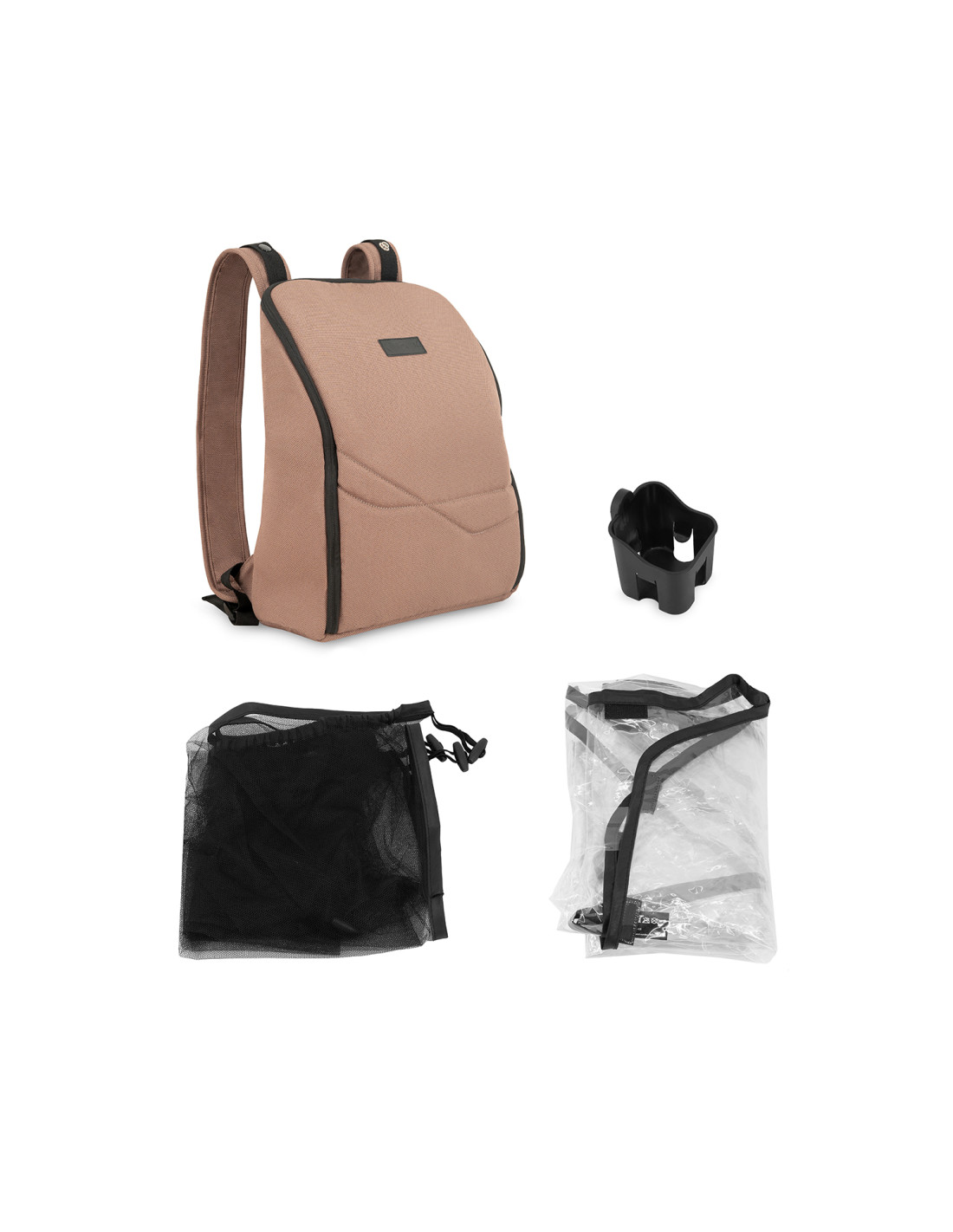 MoMi ANDREA Stroller Self-folding, Light brown