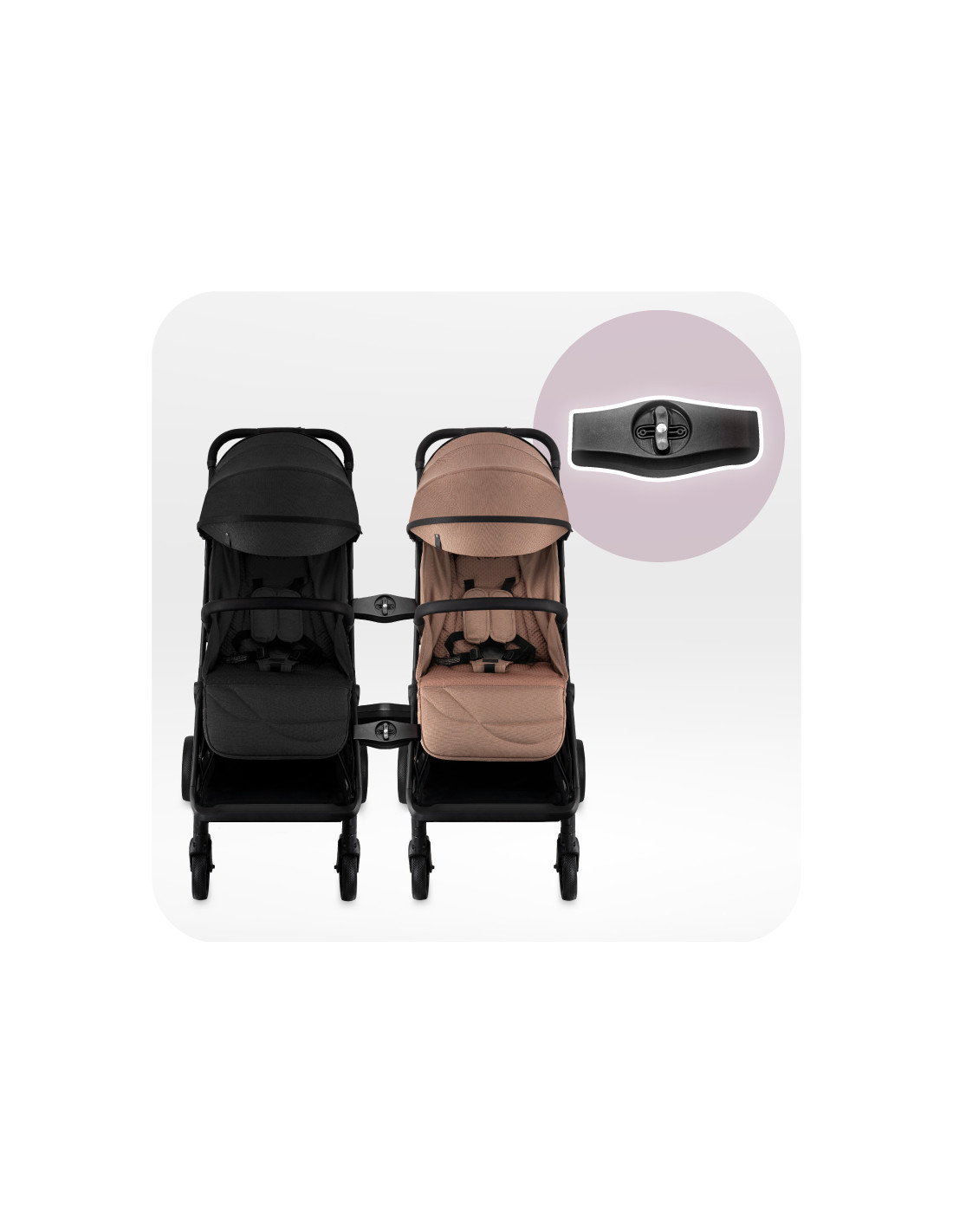 MoMi ANDREA Stroller Self-folding, Light brown