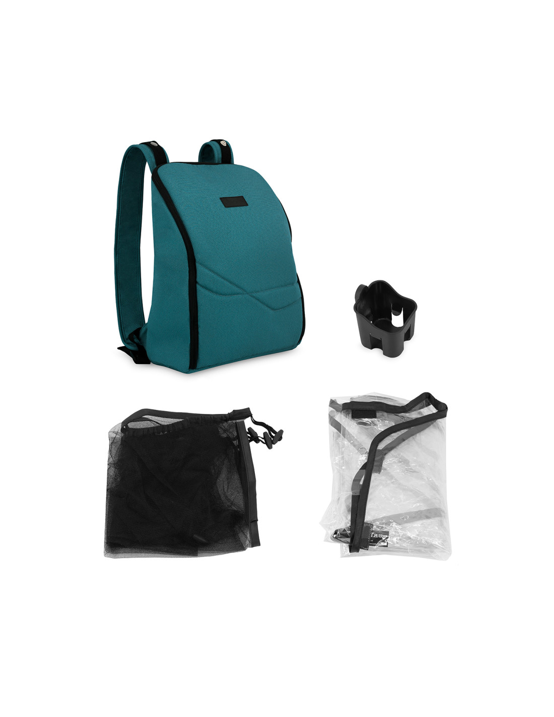 MoMi ANDREA Stroller Self-folding, Turquoise