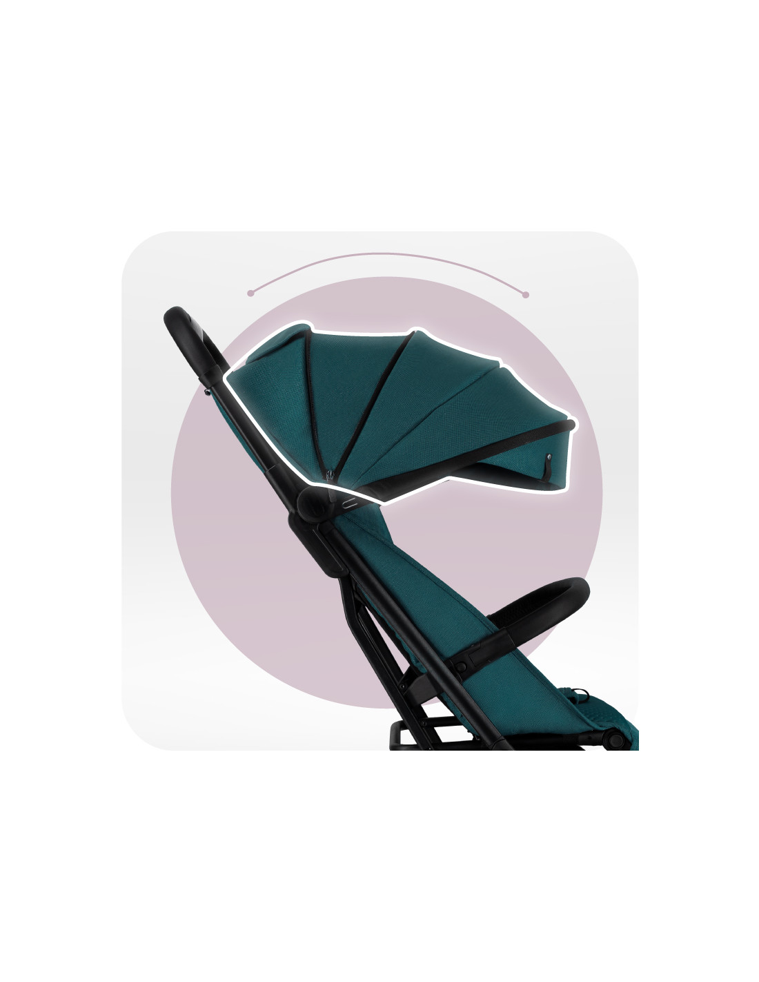 MoMi ANDREA Stroller Self-folding, Turquoise