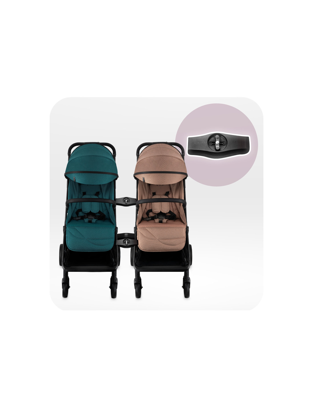 MoMi ANDREA Stroller Self-folding, Turquoise