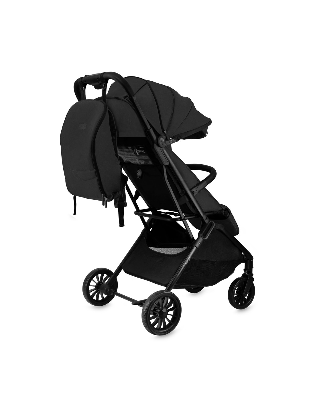 MoMi ANDREA Stroller Self-folding, Black