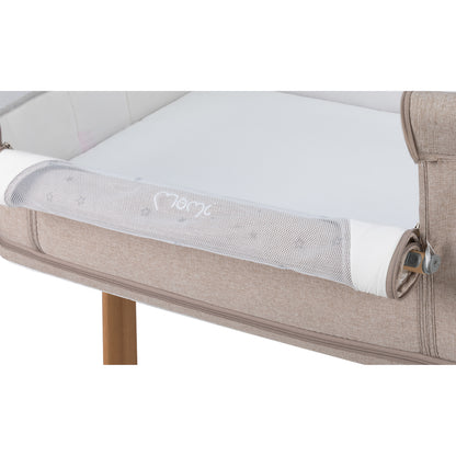 MoMi SMART BÄDD, 4-i-1 Bedside Crib, Beige