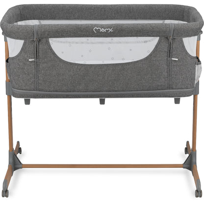MoMi SMART BÄDD, 4-i-1 Bedside Crib, Grå