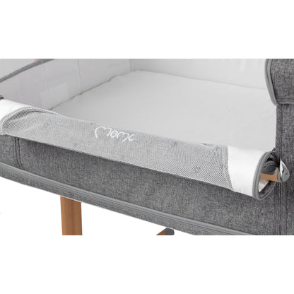 MoMi SMART BÄDD, 4-i-1 Bedside Crib, Grå
