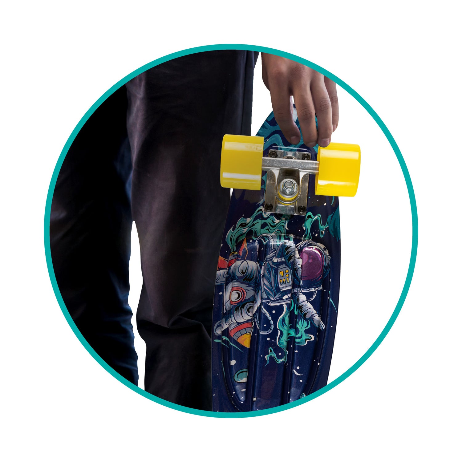 QKIDS GALAXY Skateboard, Spaceman