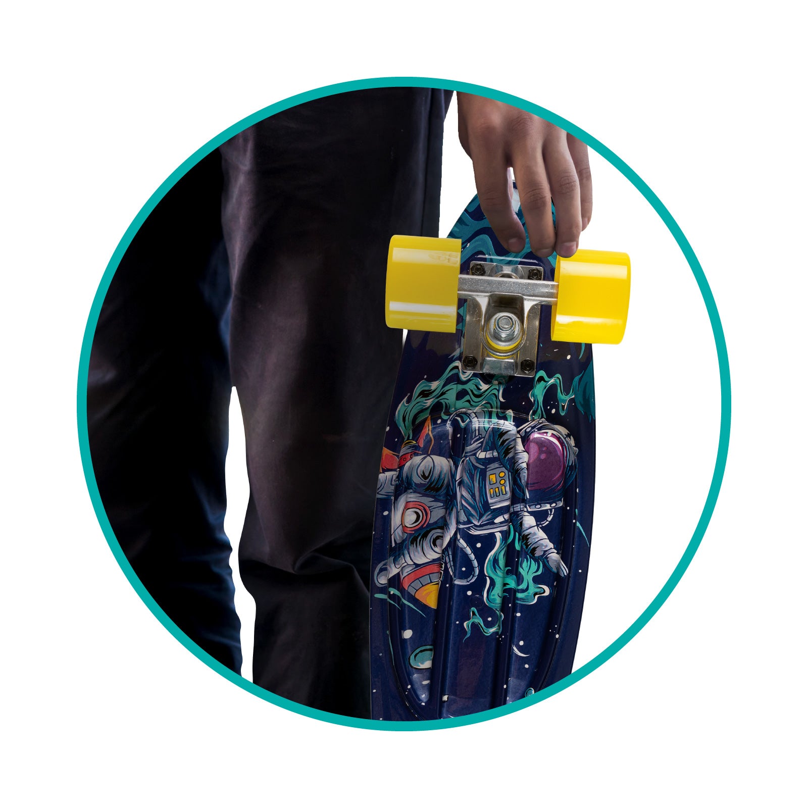 QKIDS GALAXY Skateboard, Spaceman