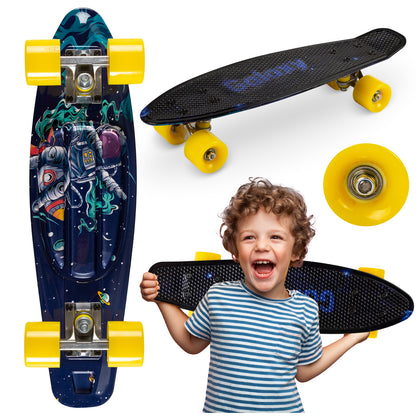 QKIDS GALAXY Skateboard, Spaceman