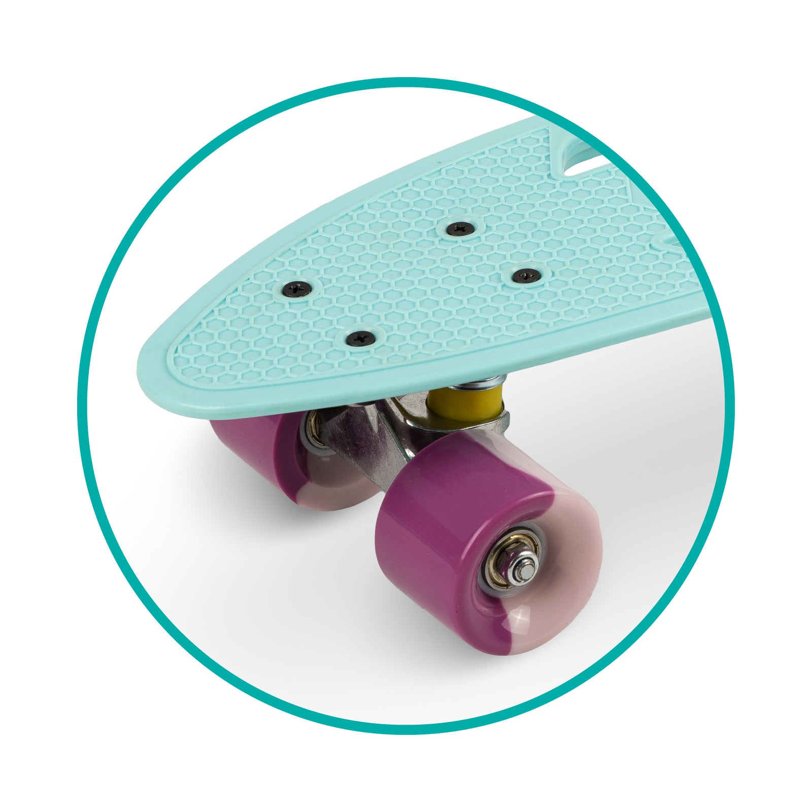 QKIDS GALAXY Skateboard, Ljusblå