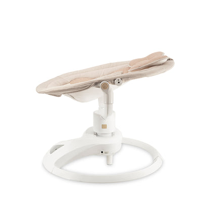 MoMi PEARL, Elektrisk babysitter med 360° rotation och Bluetooth Beige