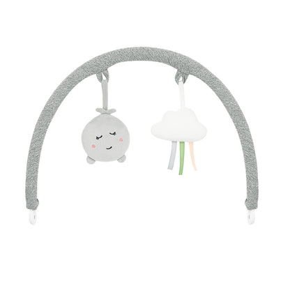 MoMi PEARL, Elektrisk babysitter med 360° rotation och Bluetooth Grå
