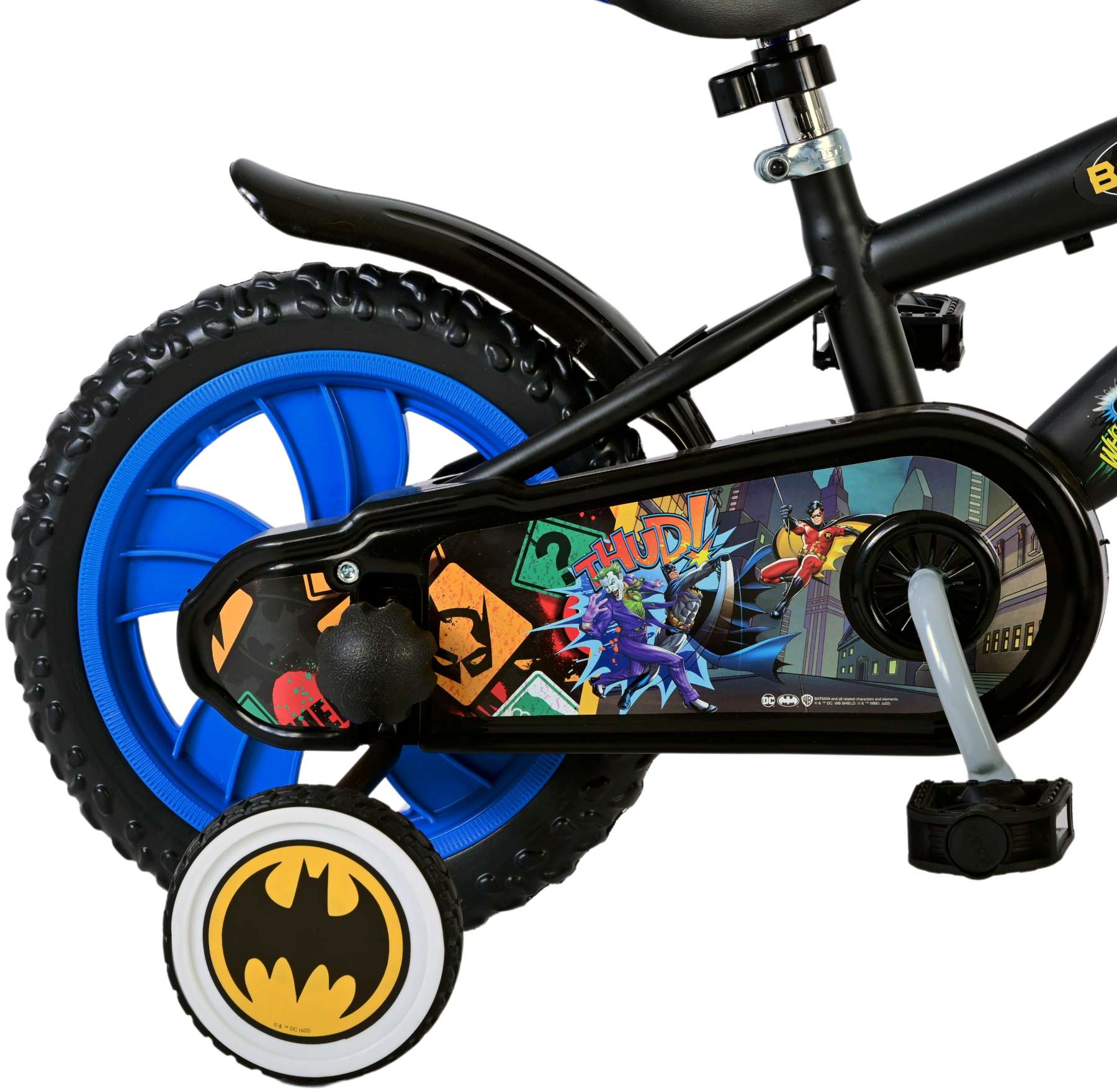 Batman Barncykel 12 tum, Svart