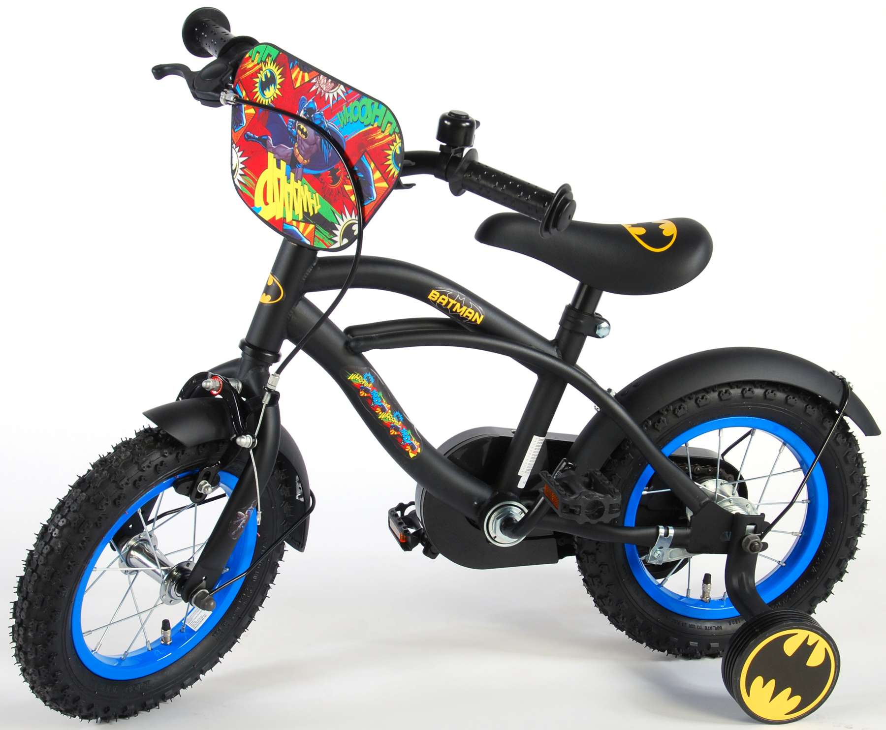 Batman Barncykel 12 tum, Svart