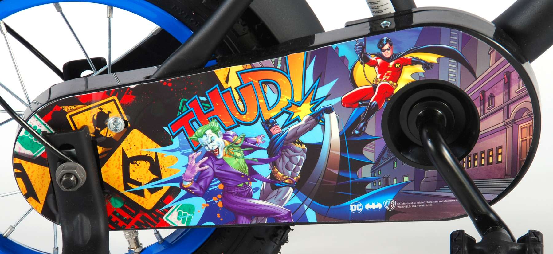 Batman Barncykel 12 tum, Svart