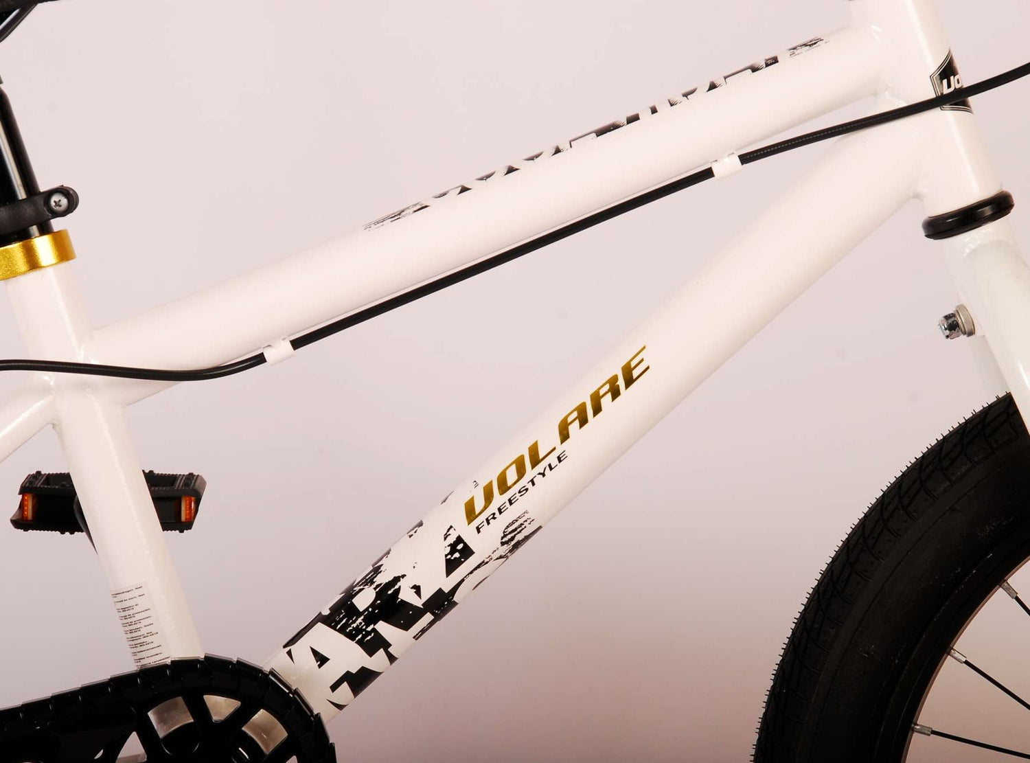 Volare Cool Rider Barncykel 18 tum, Vit