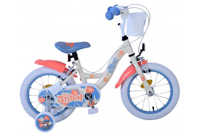 Disney Stitch Barncykel Två Handbromsar, 14 tum