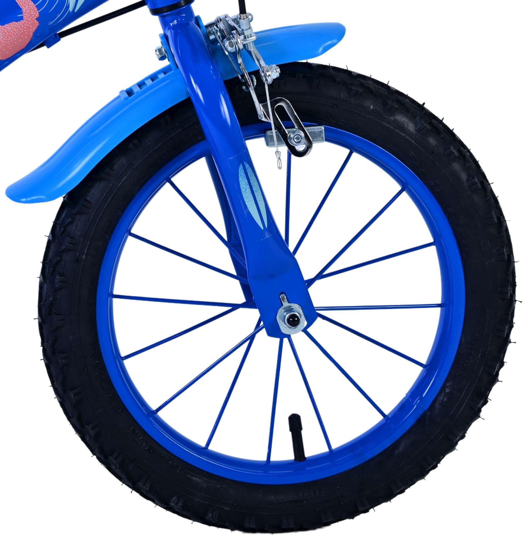 Disney Stitch Barncykel Två Handbromsar 14 tum, Blå