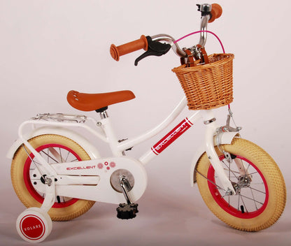Volare Excellent Barncykel 12 tum, Vit