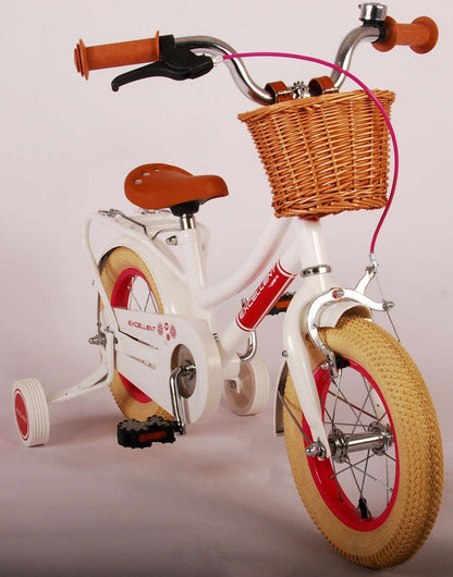 Volare Excellent Barncykel 12 tum, Vit