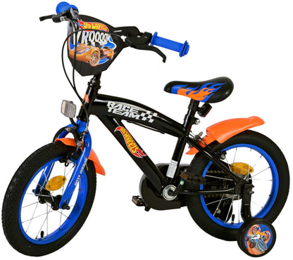 Hot Wheels Barncykel Två Handbromsar 14 tum, Svart