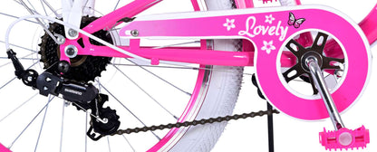 Volare Lovely Barncykel 20 tum, Rosa 7 Växlar