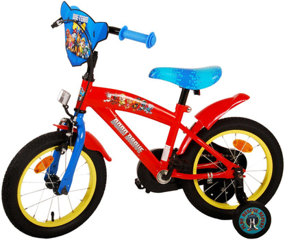 Paw Patrol Barncykel 14 tum, Röd/Blå