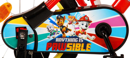 Paw Patrol Barncykel 14 tum, Röd/Blå