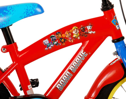 Paw Patrol Barncykel 14 tum, Röd/Blå