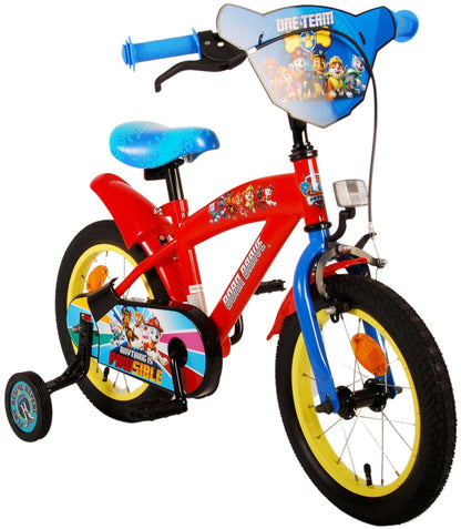 Paw Patrol Barncykel 14 tum, Röd/Blå