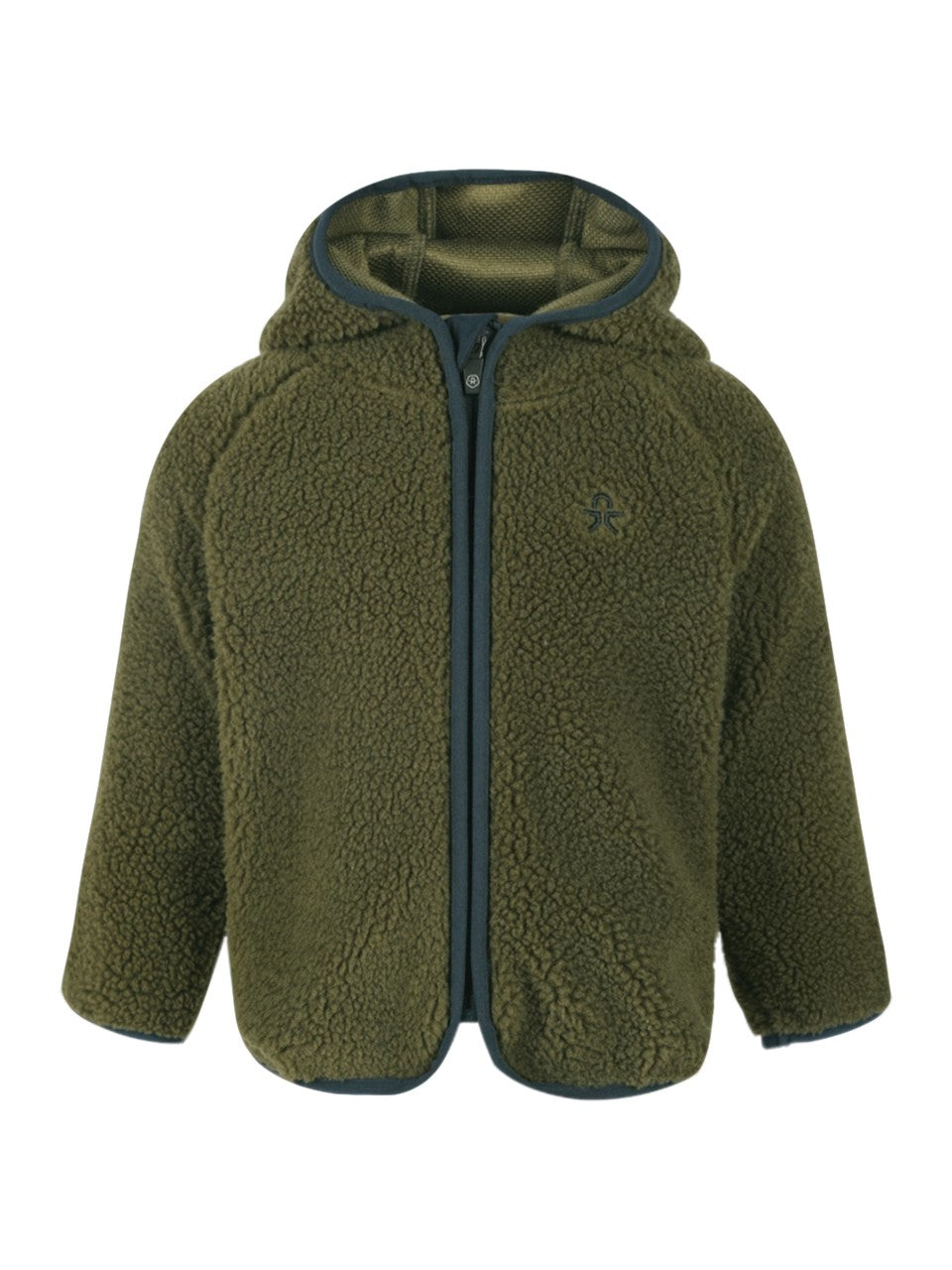 Color Kids Baby Teddy Fleecejacka, Dark Olive