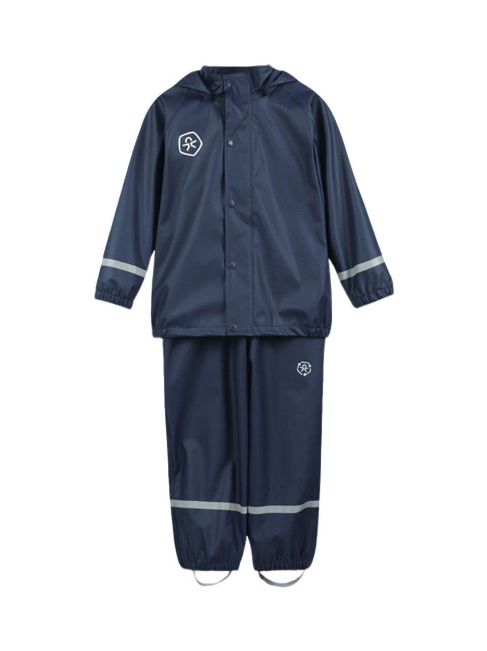 Color Kids Regnställ Solid PU, Dress Blues