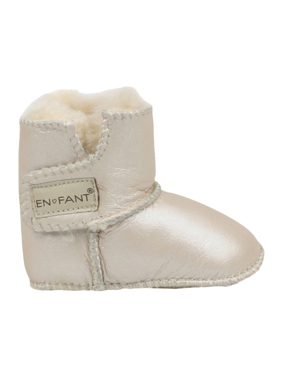 En Fant Sheepskin Bootee, Cream