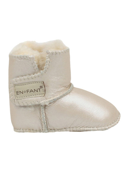 En Fant Sheepskin Bootee, Cream