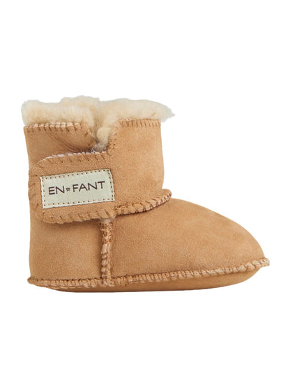 En Fant Sheepskin Bootee, Camel